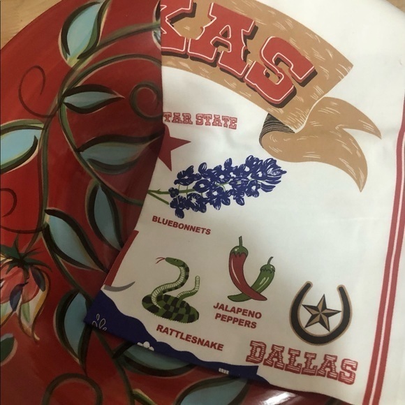 NEW TEXAS TEA TOWEL AMERICAN FLAG DESIGN &LANDMARKS TEXAS PRIDE LARGE SIZE, - Picture 4 of 6